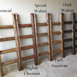 Farmhouse Ladder, Blanket Ladder, Quilt Ladder, Bedroom Blanket organizer, Rustic Decor, Farmhouse, Organizer 5ft image 8