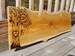 TREE DESIGN: Personalized Wedding Guest Book Alternative Natural Wood Slab Handcrafted Engraved Carved Customized Wood Signs Cedar Live Edge 