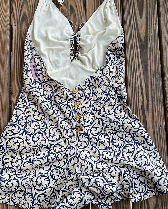 1930’s Deadstock Beach Romper/Playsuit in a rare … - image 3