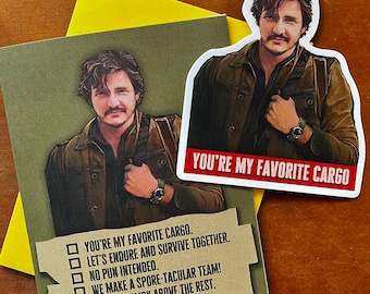 The Last Of Us season 1 Pedro Pascal Card & Sticker