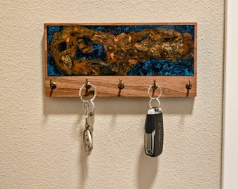 Key Holder, Leash Holder, Home Accent, Wall Mounted Organizer, Entryway Home Decor, 7th Anniversary.