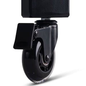 Locking Casters for Dining Tables to be used on Symmetry Hardware Metal Tables Legs and Bases.