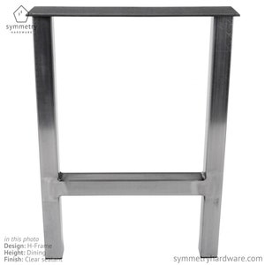 The 'H-Frame' Metal Table Legs, Industrial Coffee, Dining or Bar Steel Table Legs, DIY Modern Table legs, w/Leveling Feet image 5