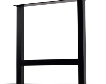 The 'H-Frame' Metal Table Legs, Industrial Coffee, Dining or Bar Steel Table Legs, DIY Modern Table legs, w/Leveling Feet