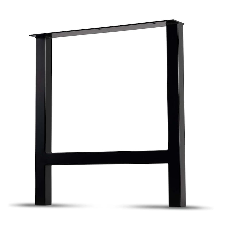 The 'H-Frame' Metal Table Legs, Industrial Coffee, Dining or Bar Steel Table Legs, DIY Modern Table legs, w/Leveling Feet image 1
