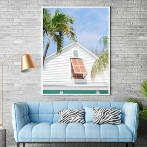 Peach Window, Beach House, Key West, Florida, Key West Wall Art, Florida Keys, Beach House Decor, Key West Photography, Beach Home, Window