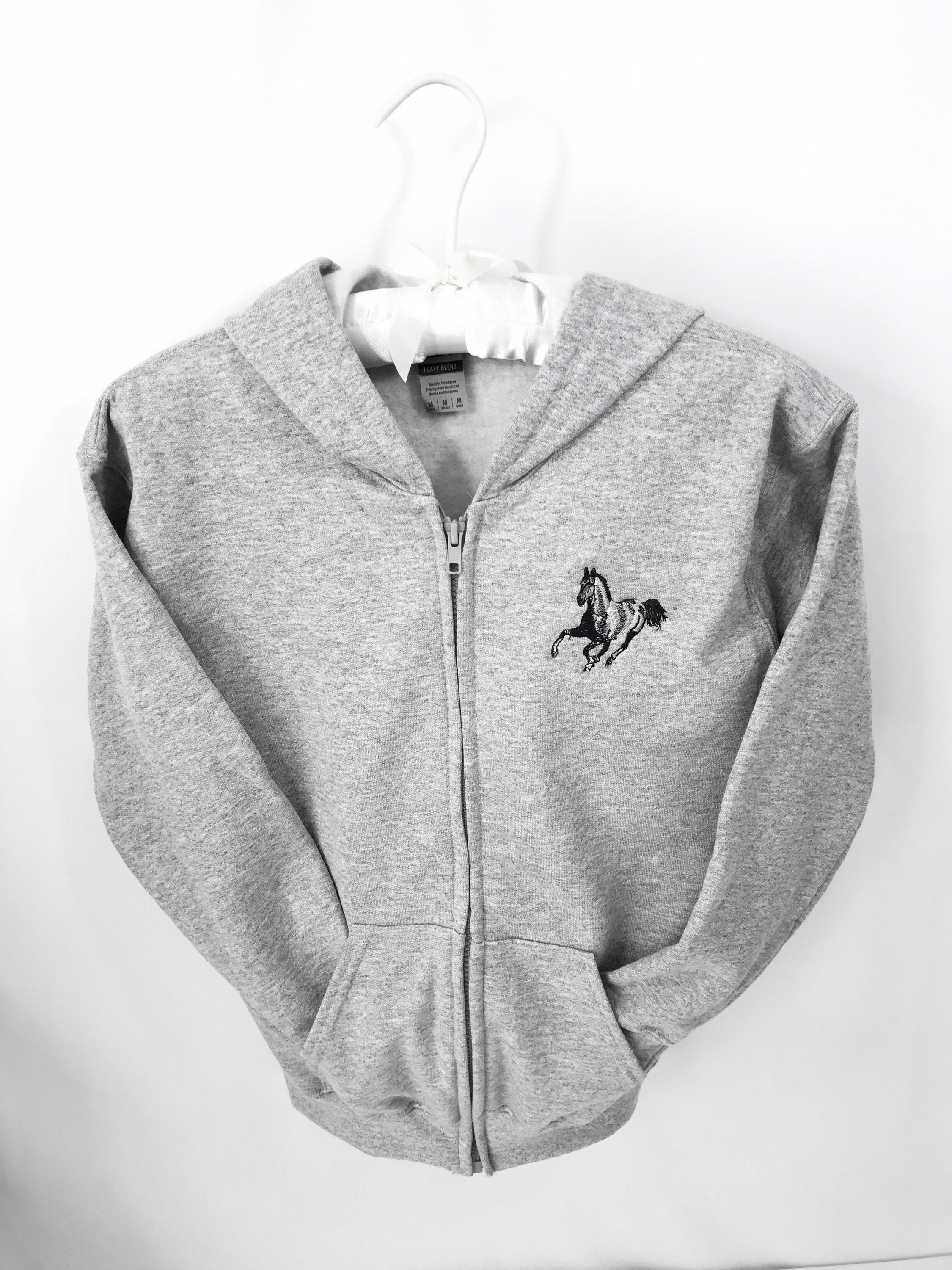 Horse Zip Hoodie Etsy