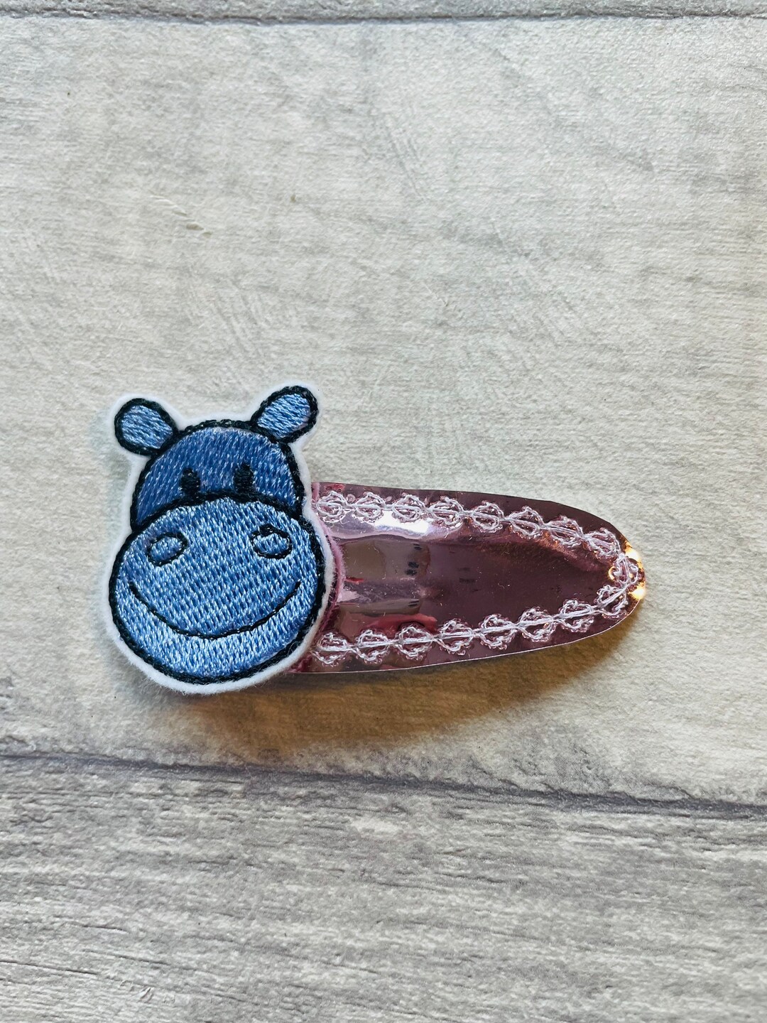 Animal Hair Clip Embroidered Hair Clip Cute Hair Clip Girly Etsy