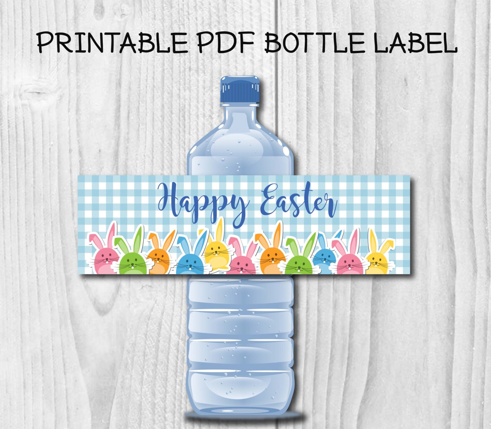 Funny Happy Easter Printable Water Bottle Labels DIY Easters Etsy