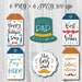 6 Printable Father’s Day Gift Labels, Father’s Tags, Father’s Day labels, DIY, Hand drawn Tags, Holiday tags, Gift for Dad Badges