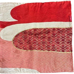 KinuJapan-Kimono Einstecktuch, Handgerolltes Einstecktuch, Rotes Einstecktuch - Herren Einstecktuch aus Seide