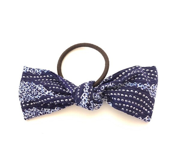 Indigo Hair Tie Indigo Ribbon Tie Kimono Hair Tiejapanese Etsy
