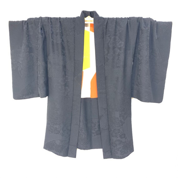 Black Long Haori , Long Haori Jacket, Japanese Hao