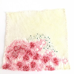Shibori Einstecktuch, Handgerolltes Einstecktuch, Shilk Einstecktuch - Rotes Einstecktuch, Gelbes Einstecktuch, Handgerolltes Taschentuch