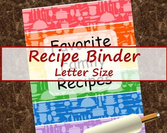 Recipe Binder -- Colorful