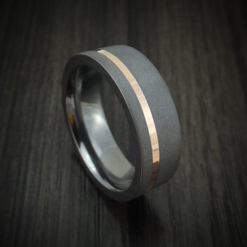 Tantalum and 14K Gold Ring Custom Made - Etsy