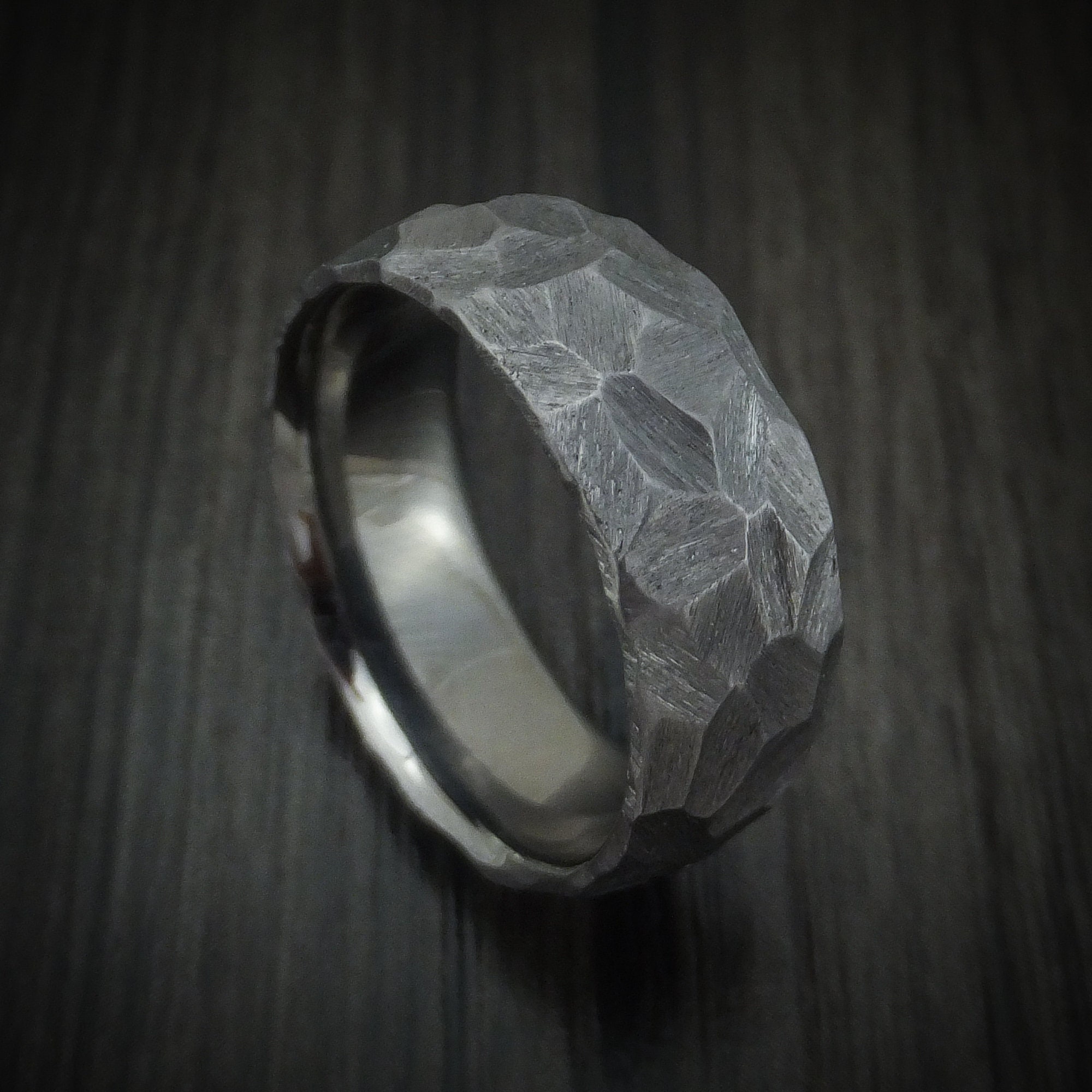 Rock Hammered Tantalum Ring Custom Made -  Denmark