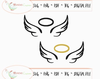 Angel Wings Svg Etsy