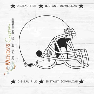 Football Helmet Blank Football Cut File Football SVG Helmet SVG Helmet Cut file Football Helmet svg Football Helmet instant download