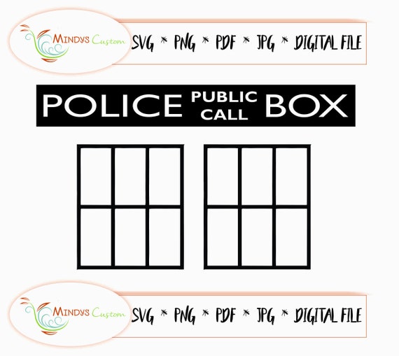 Tardis Svg Tardis Cut File Dr Who Cut File Dr Who Decor Etsy