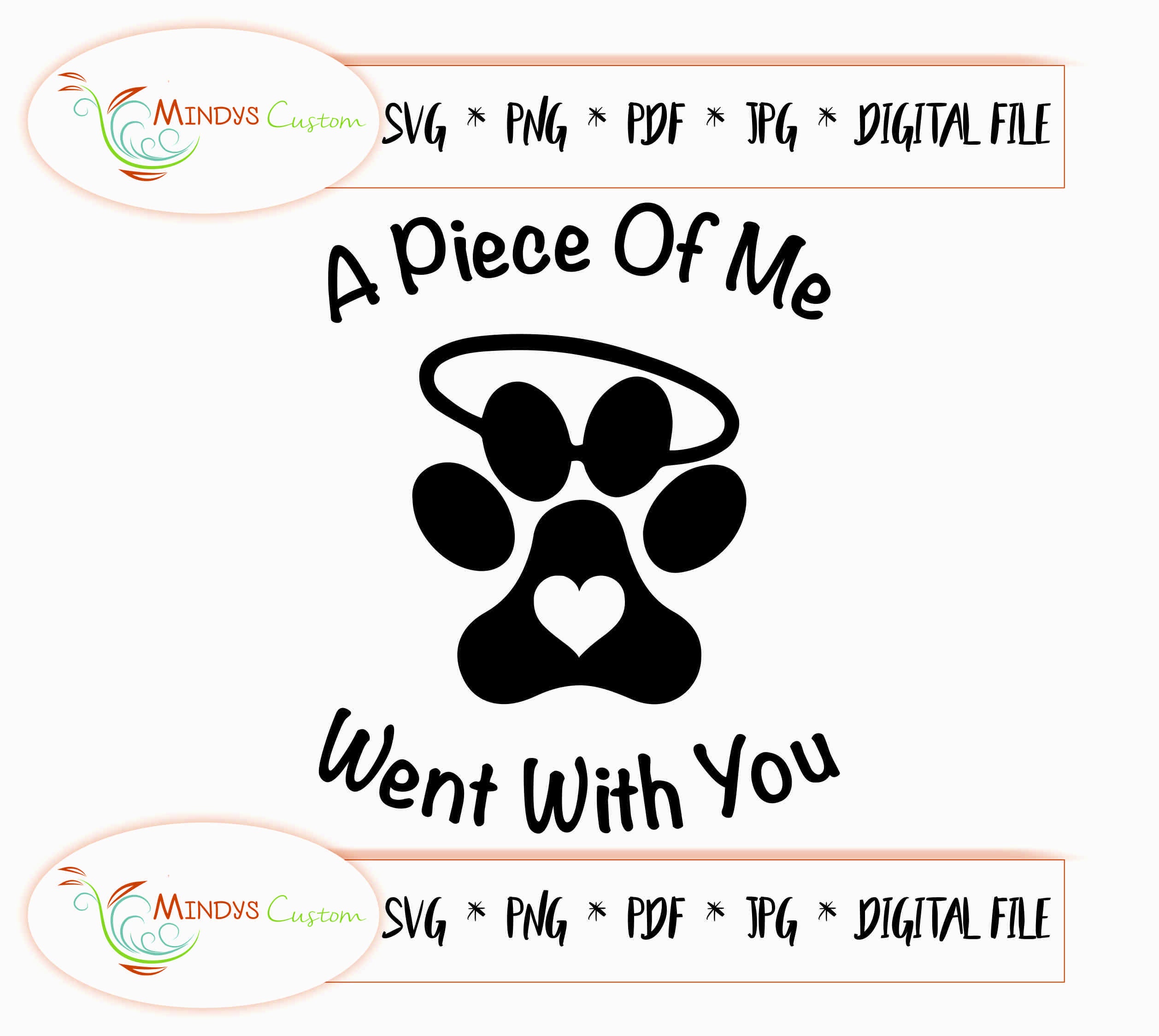 Pet Memorial SVG Dog Memorial File Pet Memorial File Pet Etsy