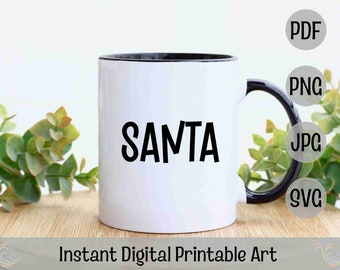 Navidad Navidad Navidad, Navidad asequible Santa Clásico Santa, Santa Santa SVG Navidad SVG, Santa Santa SVG Navidad Artesanía