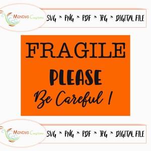 Fragile Decal Printable, Fragile Sticker Printable, Fragile Sticker Pdf ...