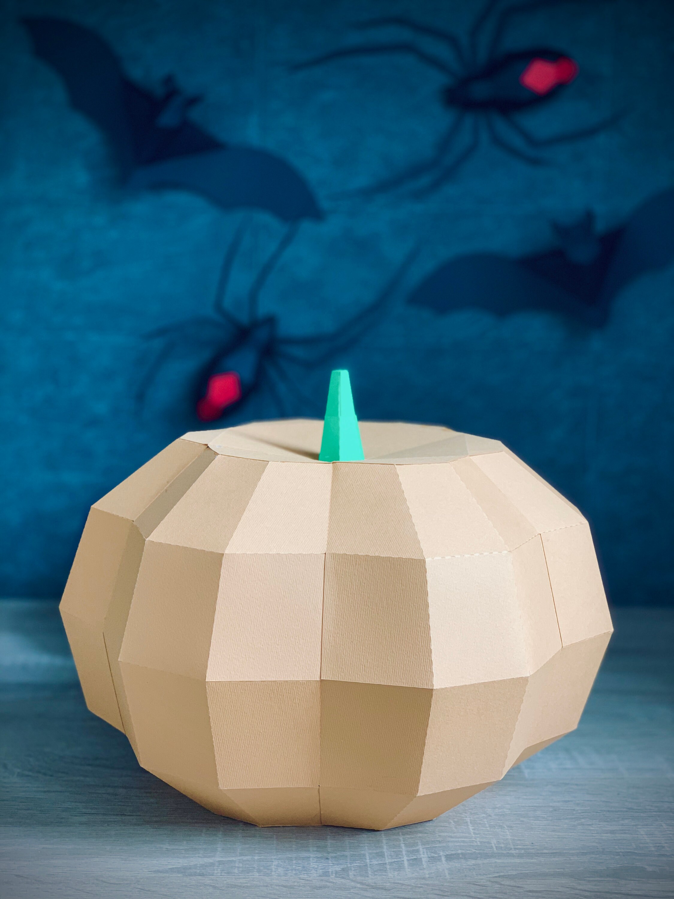 Low Poly Pumpkin Papercraft Sculpture: 3D Wall Decor (PDF Template) - Etsy