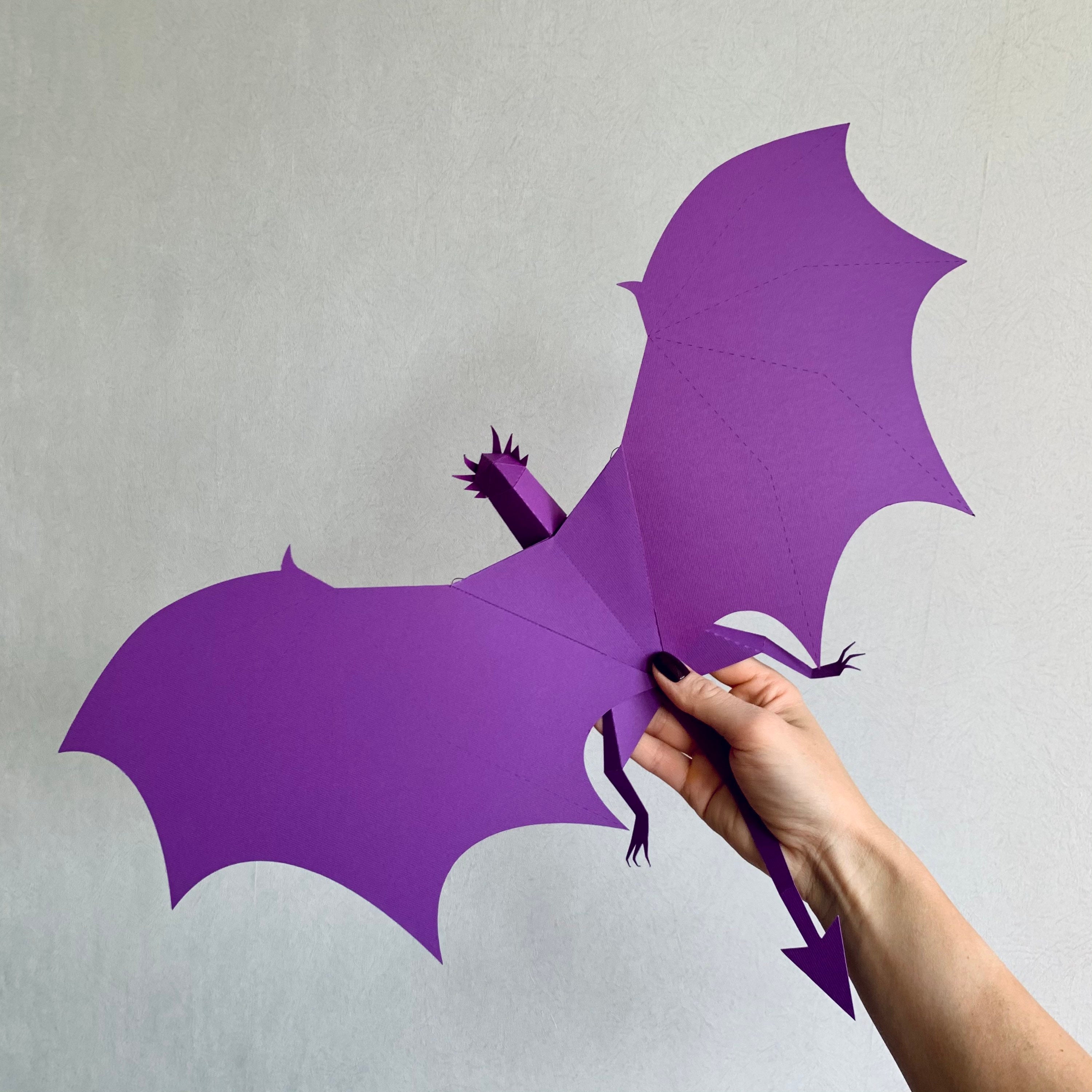 Dragon Make Your Own 3D Paper Mobile Wall Art Dragon Party Etsy Canada