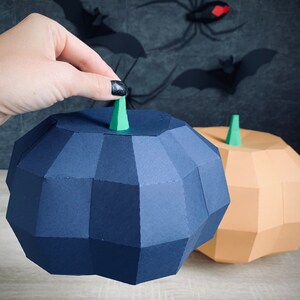 Low Poly Pumpkin Papercraft Sculpture: 3D Wall Decor (PDF Template) - Etsy