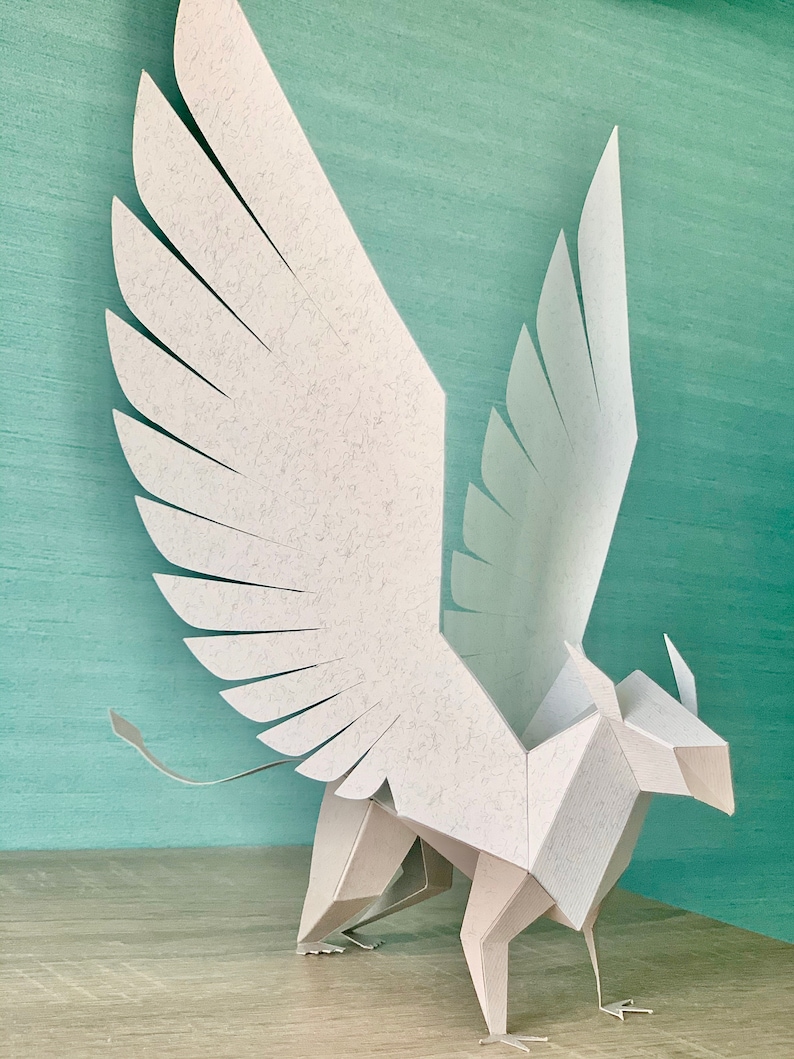 Griffin Papercraft Template – DIY 3D Paper Toy (PDF) - Etsy