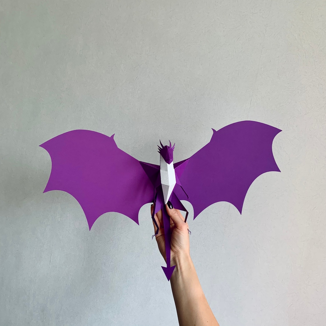 Dragon Make your own 3D paper mobile Wall Art Dragon Party Etsy