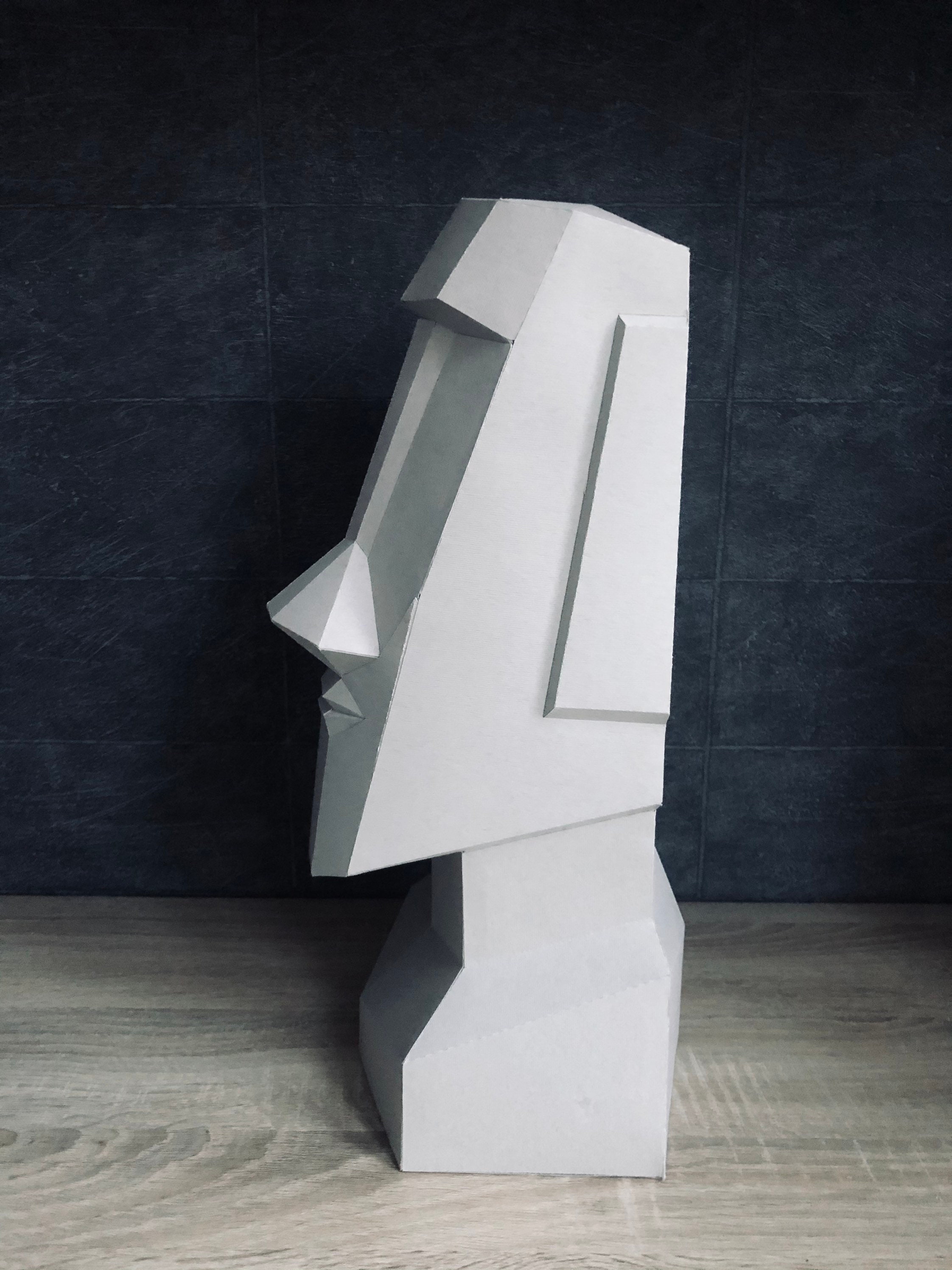 MOAI Statue - Easter Island, Rapa Nui, Isla De Pascua, Papercraft