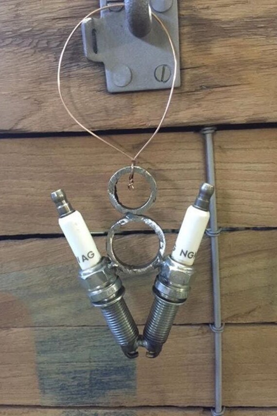 V8 spark plug ornament Etsy