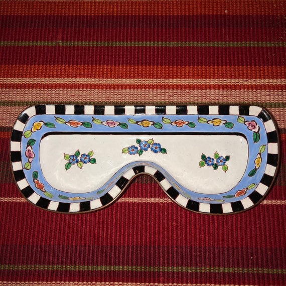 Vintage Kevin Chen Eyeglass Holder, Copper Enamel,