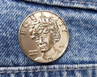 Unbossed Coin Pin