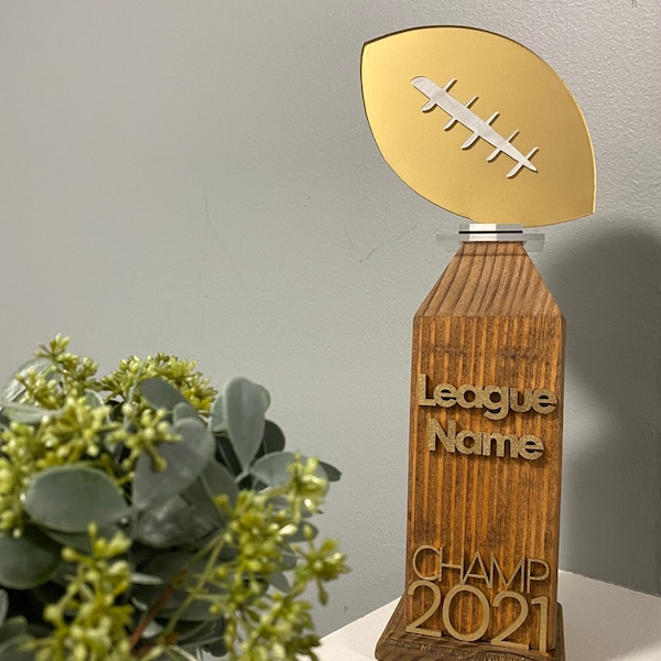 Fantasy Football Trophy Etsy
