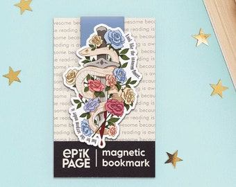 Macbeth - Shakespeare - Magnetic bookmark ||  lady macbeth serpent, literature gift, shakespeare gifts, book lover gifts, literary quote