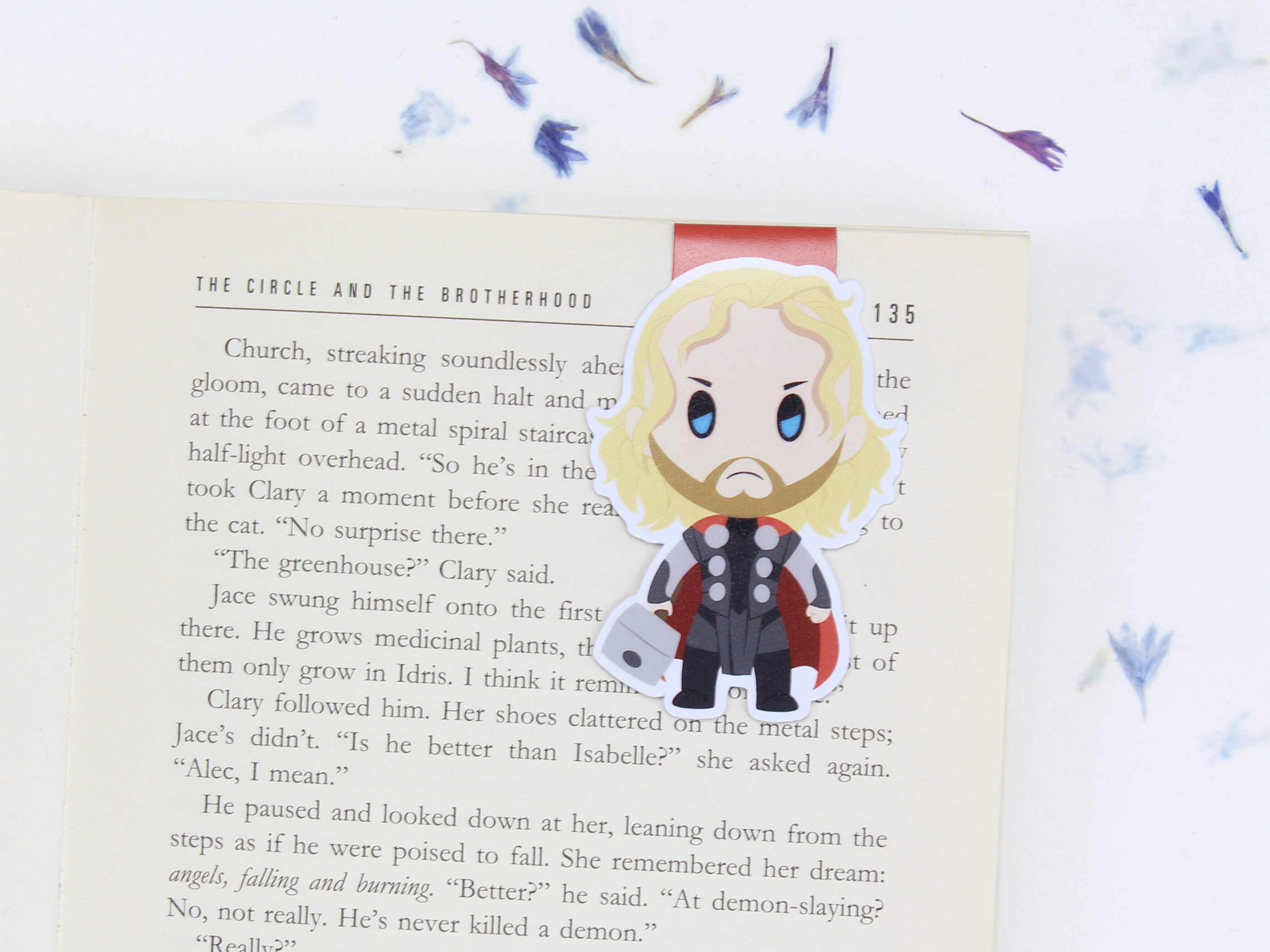 Thor Magnetic Bookmark Norse Mythology Baby Thor Paper | Etsy