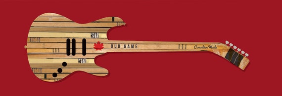 Guitar Wall Art: the Twig, Hockey Stick Concept, Wall Decor for