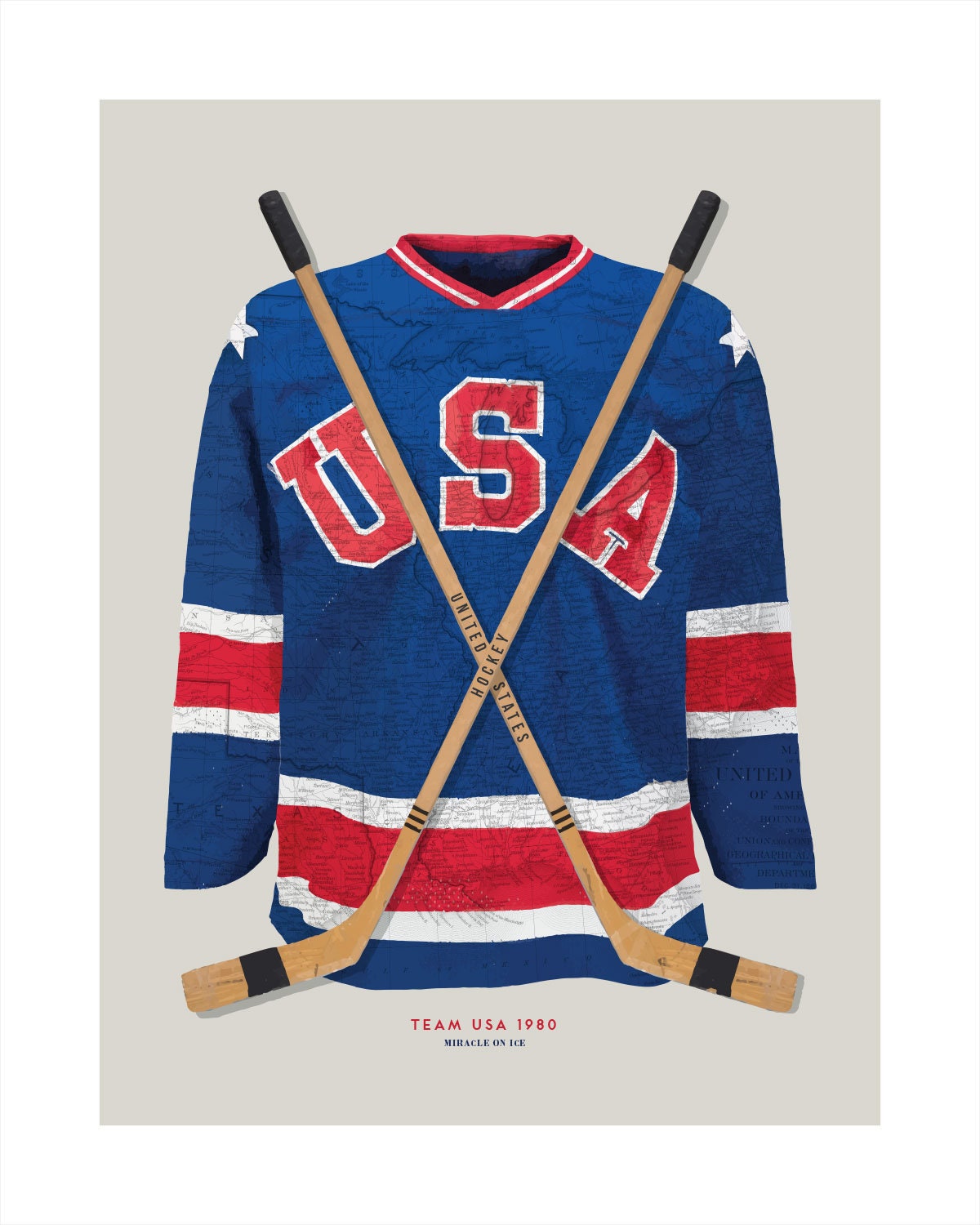 Signed 1980 Olympic Hockey Jersey Retro Miracle On Ice Jersey