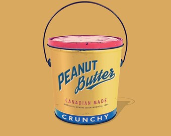 Crunchy Peanut Butter Wall Art: Wall Decor for Peanut Butter Lovers, PB&J essentials