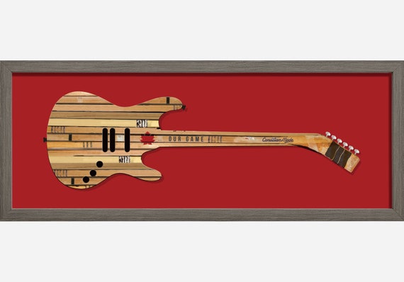 Guitar Wall Art: the Twig, Hockey Stick Concept, Wall Decor for