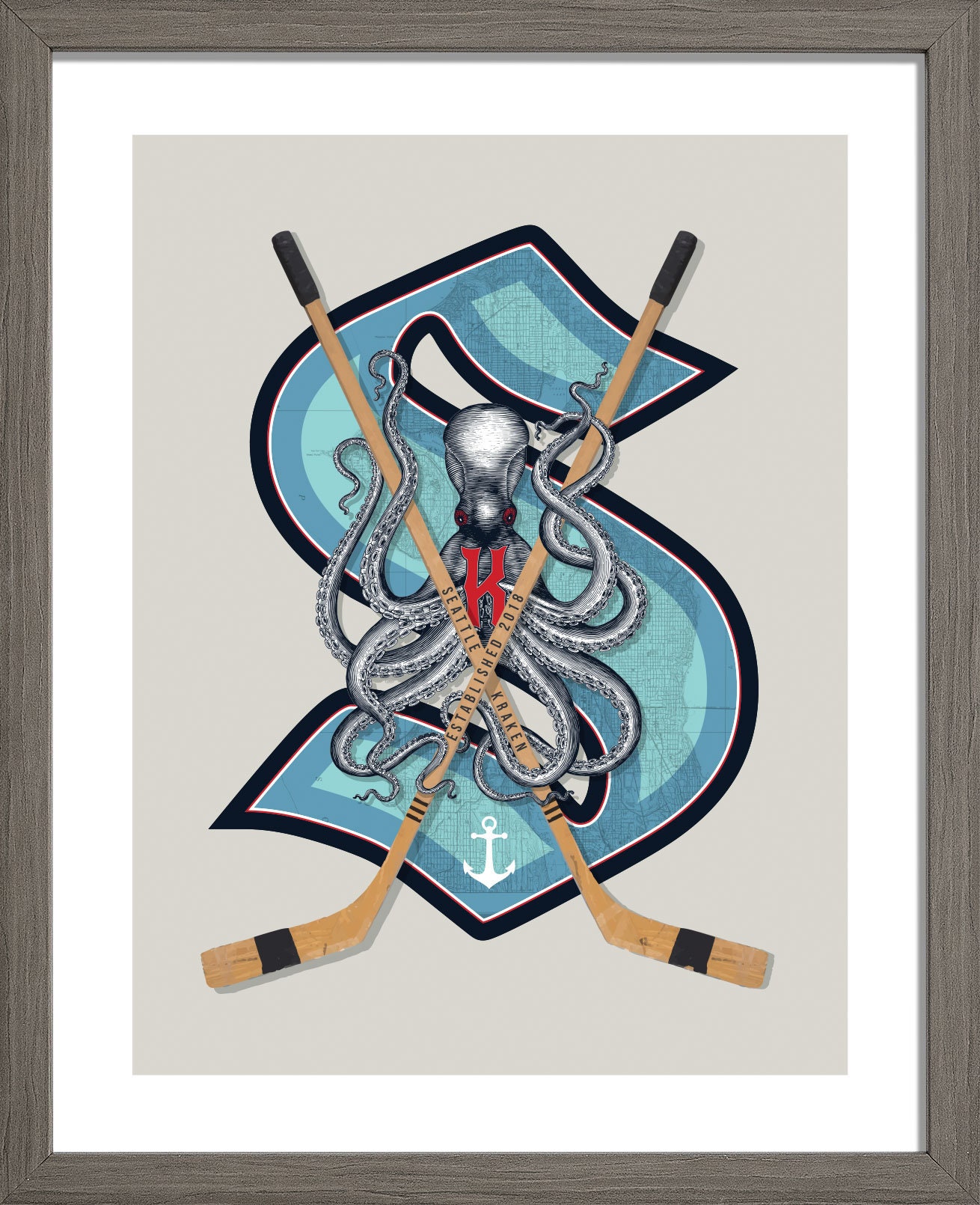 Let's Get Kraken Seattle NHL Art Print for Sale by jardakelley