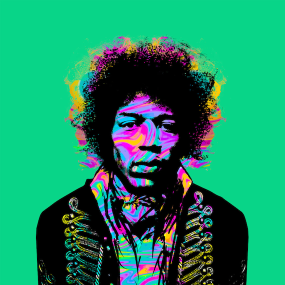 Jimi Hendrix 'experience It' Wall Art – 60s Psychedelic Rock