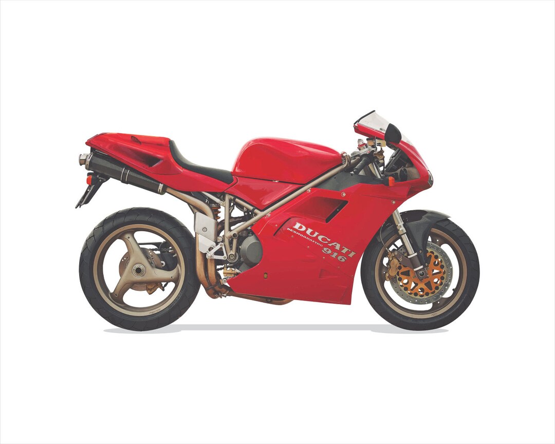 Motorcycle Art Print: Wall Art for Motorcycle Fans, Man Cave Art ...