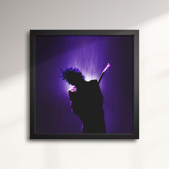 Prince Purple Rain Music Wall Art—guitar Legend Print, 80s Rock