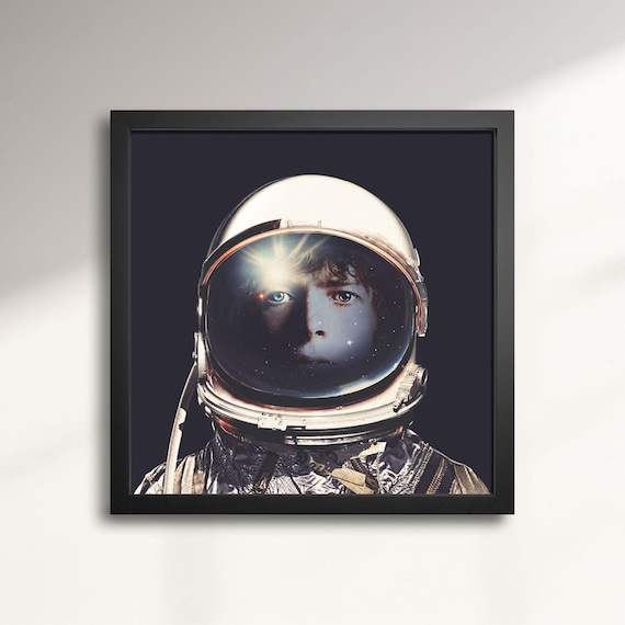 David Bowie Space Oddity Wall Art – Major Tom Astronaut Print, 60s