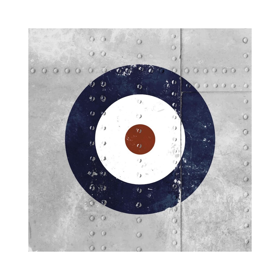 RAF Riveted Roundel Wall Art: Decor for Military Aviation History Fans ...