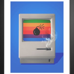 Vintage Computer Wall Art: Vintage Tech Decor, Retro Humour, 1980s ...